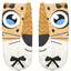 Calcetines invisibles para mujer con estampado de animales en 3D