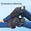 1 Pair Sports Gift Knee Joint Physiotherapy Portable Effective Heat Vibration Home Arthritis Pain Relief Timing Massager - Korvel