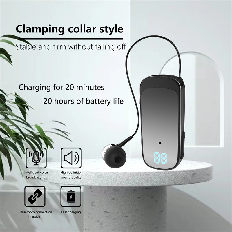 K65 Bluetooth In-Ear Earphones with Telescopic Cable