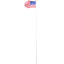 25FT segmented flagpole kit, ultra thick heavy-duty aluminum flagpole with top ball outdoor embedded flagpole - Korvel