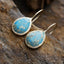Copper Natural Stone Teardrop Shape Earrings - Korvel