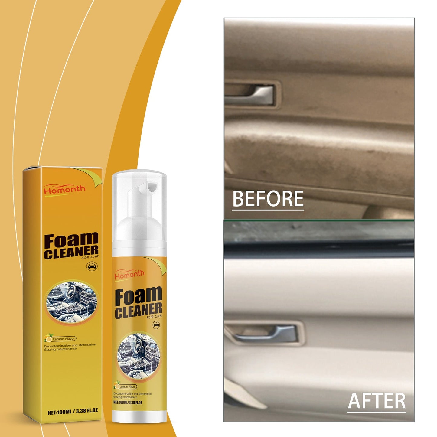 Automotive Interior Foam Cleaning Mousse, Automotive Interior Foam Cleaning Agent For Cleaning Car Roofs - Korvel