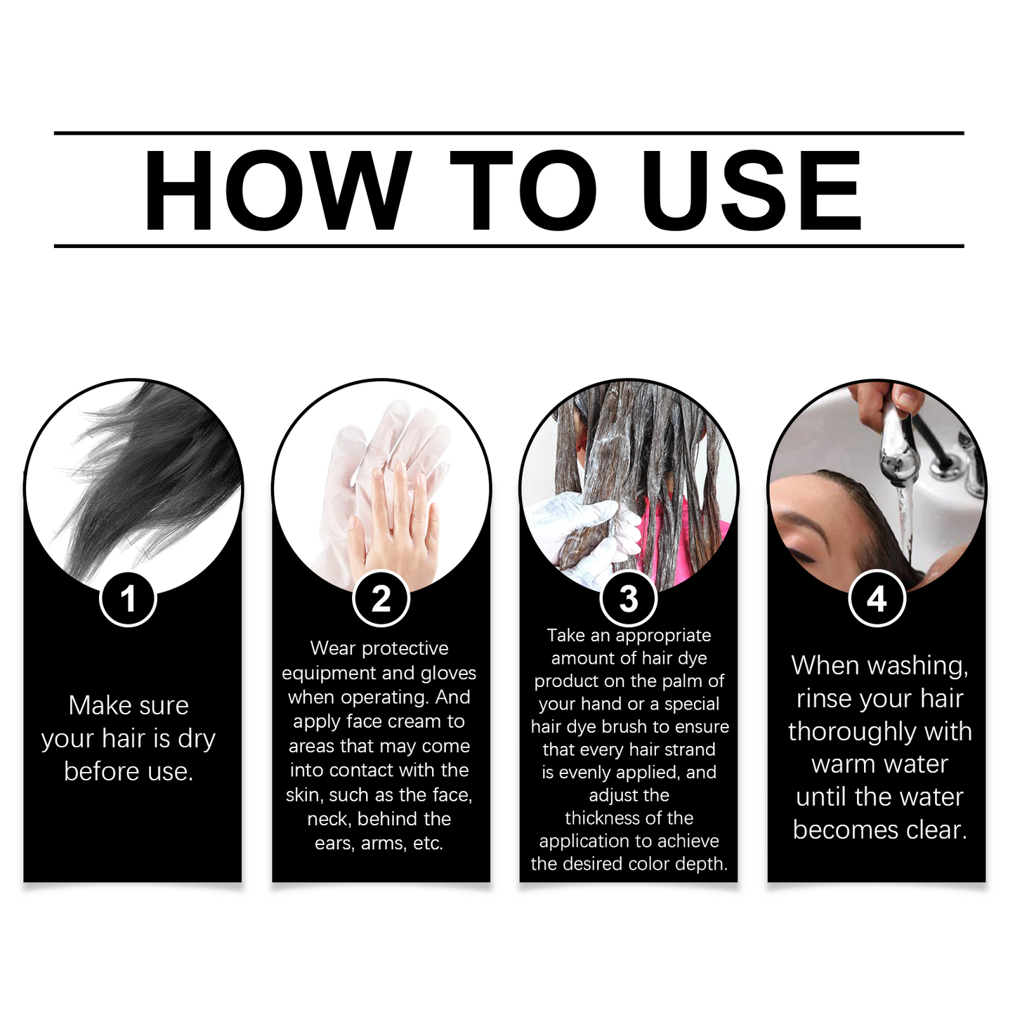 Plant Black Hair Shampoo Plant Extract Wash Care Diy Color Developing Hair Refreshing And Supple Shampoo - Korvel