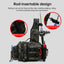 Men's Fishing Backpack: Equipped with bait box, equipment storage bag, pole holder, sling & shoulder bag design. - Korvel