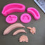 A 3D banana mousse cake with jelly pudding baked and decorated using silicone molds - Korvel