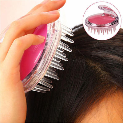 Silicone Head Body To Wash Clean Care Hair Root Itching Scalp Massage Comb Shower Brush Bath Spa Slimming Anti-Dandruff Shampoo - Korvel