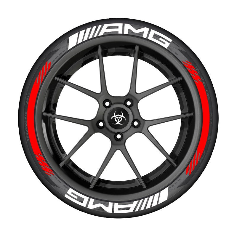 Premium 3D AMG Car Tire Sticker for Stylish Decoration