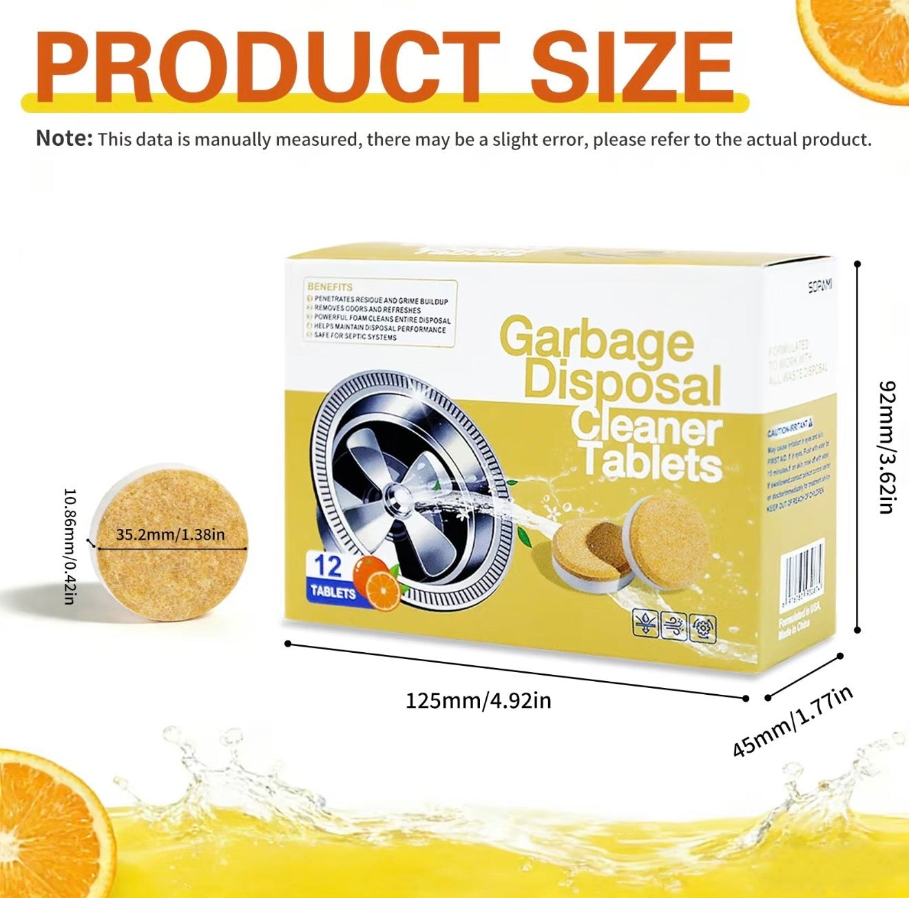 DrainFresh Disposal Tablets - Powerful Cleaning Solution