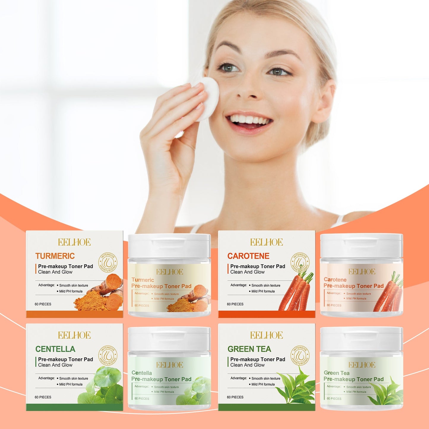 Pre-Makeup Moisturizing Pad, Moisturizing Facial Treatment To Enhance The Base Makeup Effect Gentle And Refreshing - Korvel
