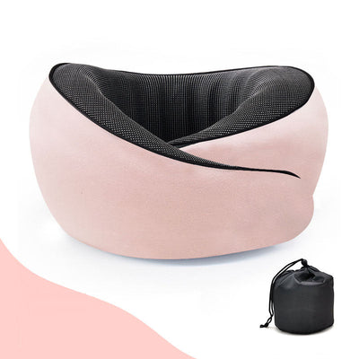 U-shaped memory cotton neck pillow with slow rebound for car travel neck protection - Korvel
