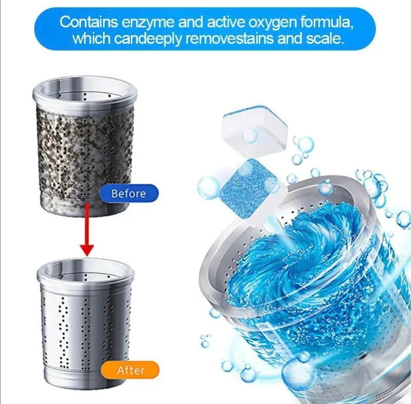 Tablettes de lavage FreshDrum - Solution de nettoyage premium