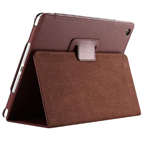 For Apple ipad 2 3 4 Case Auto Flip Litchi PU Leather Cover For New ipad 2 ipad 4 Smart Stand Holder Folio Case - Korvel