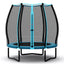 Trampoline Mini de 55 Pouces pour Enfants avec Enceinte de Sécurité - Bleu