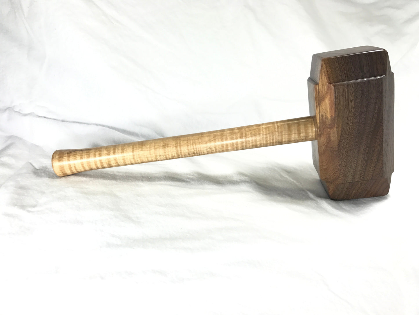 Premium Woodworking Mallet in Black Walnut and Tiger Maple