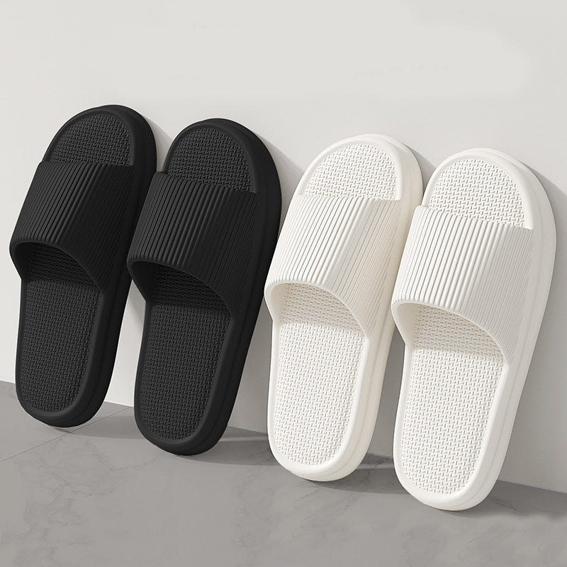 Striped Design Soft Anti-Slip Slippers for Home