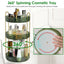 3 Tier Rotating Makeup Organizer - 360° Spinning Storage Tray