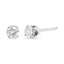 Pendientes de Stud Solitario de Diamante Creado en Laboratorio de Oro Blanco de 14K