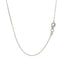14k White Diamond Cut Cable Link Chain - 0.8mm