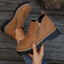 Botas de Tobillo de Ante Chic con Cremallera Lateral para Mujeres