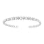 Pulsera de Brazalete Cuff de Diamante de Plata Esterlina .925