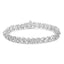Bracelet X-Link en Diamant Taillé Rose en Argent Sterling