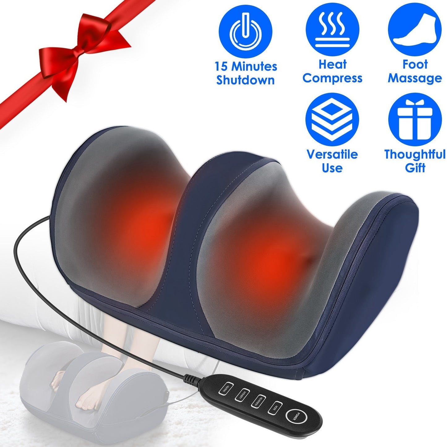 Shiatsu Foot Massager with Heat - Relaxation for Feet, Calves, and Arms
