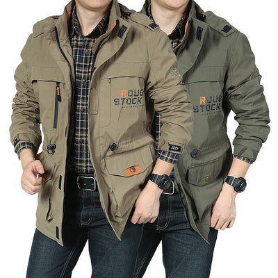 Chaqueta de Montañismo delgada a prueba de viento para hombres