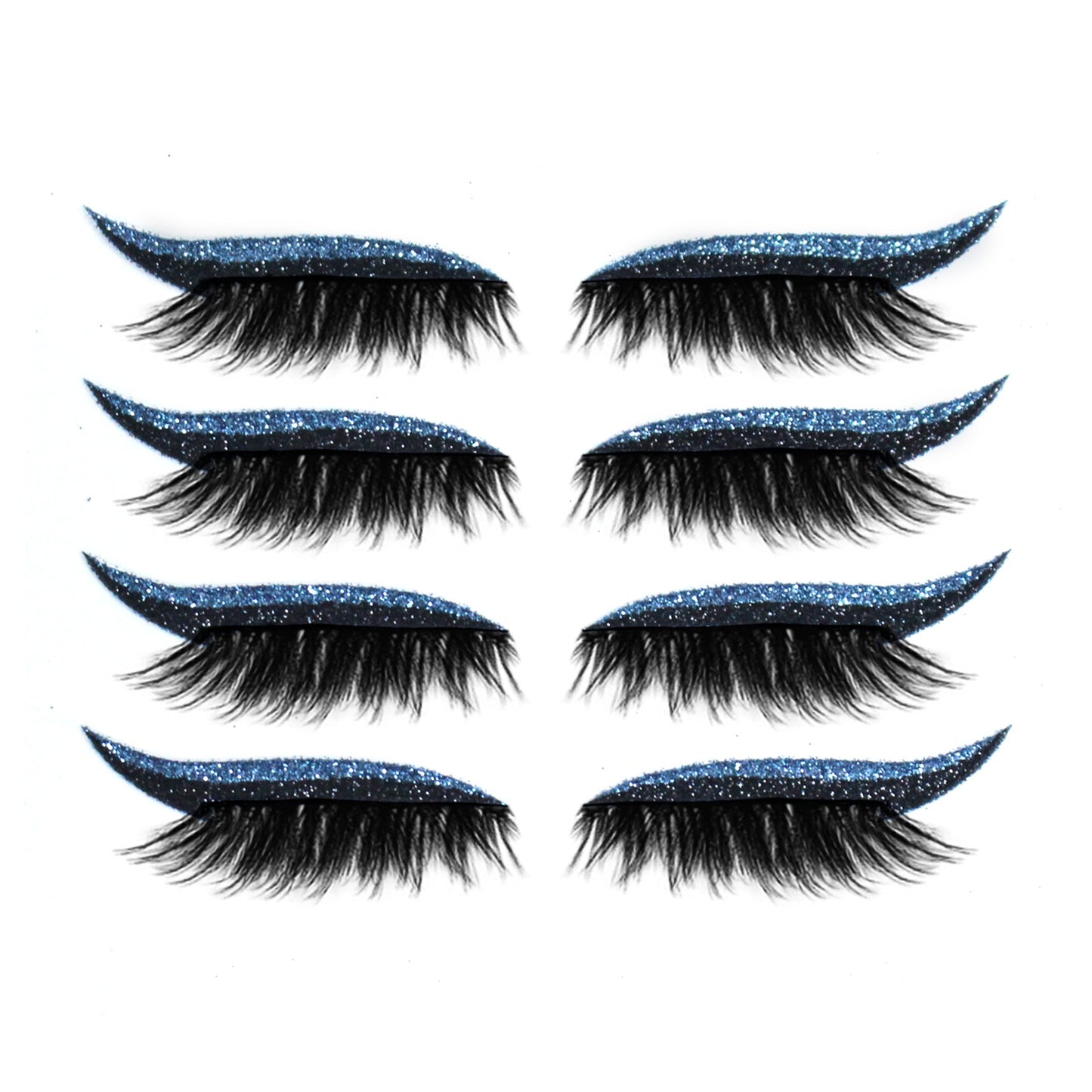 New Glitter Self-Adhesive Eyeliner Eyeshadow Sticker Double Eyelid False Eyelashes Waterproof Party Eye Makeup Sticker - Korvel