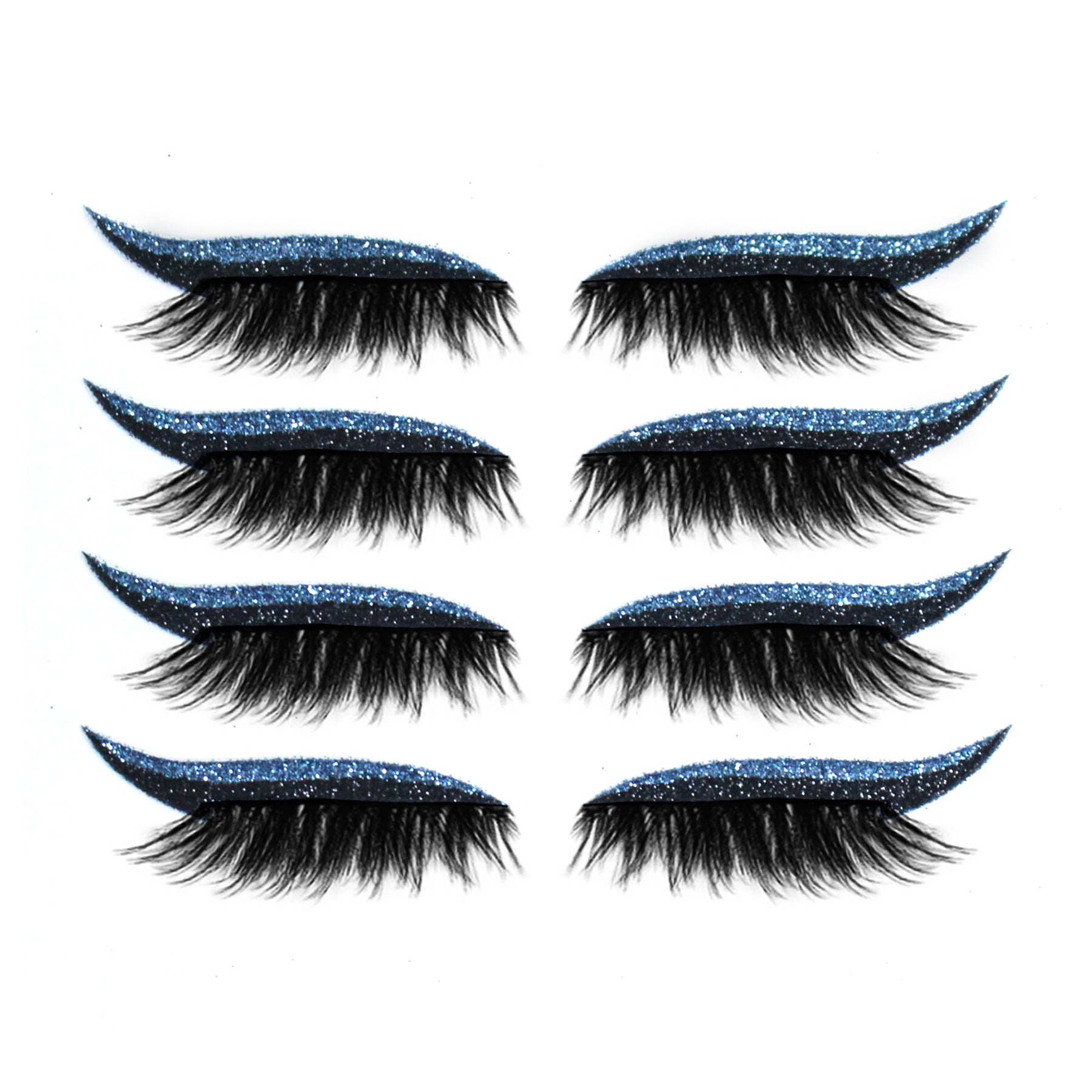 New Glitter Self-Adhesive Eyeliner Eyeshadow Sticker Double Eyelid False Eyelashes Waterproof Party Eye Makeup Sticker - Korvel