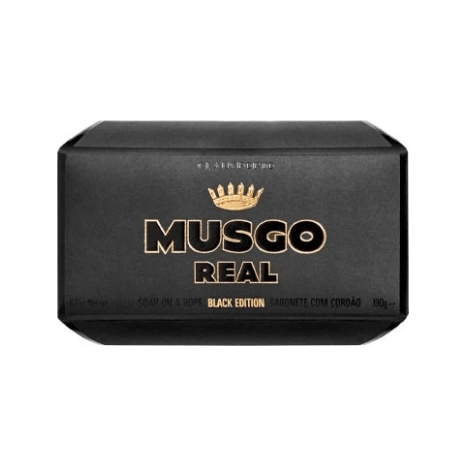 Musgo Real Soap On A Rope Black Edition 6.7 Oz