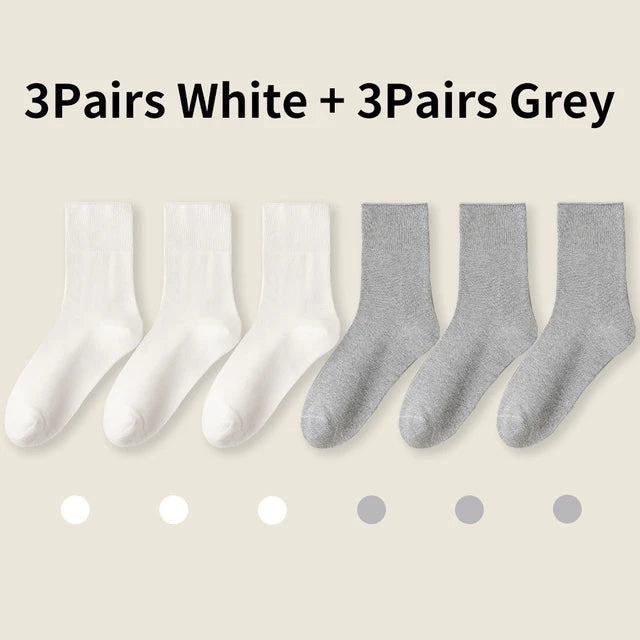 Pure cotton socks with loose cuffs for men and women - Korvel