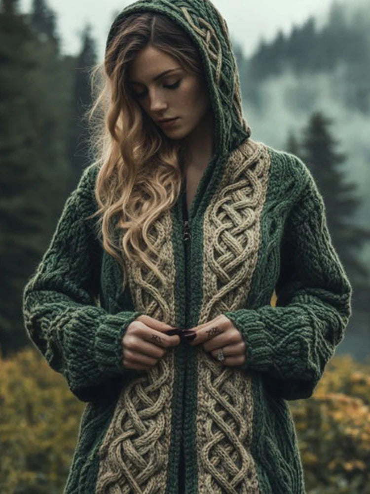 Women's Premium Anti-Pilling Knitted Cardigan - Loose Fit, Round Neckline