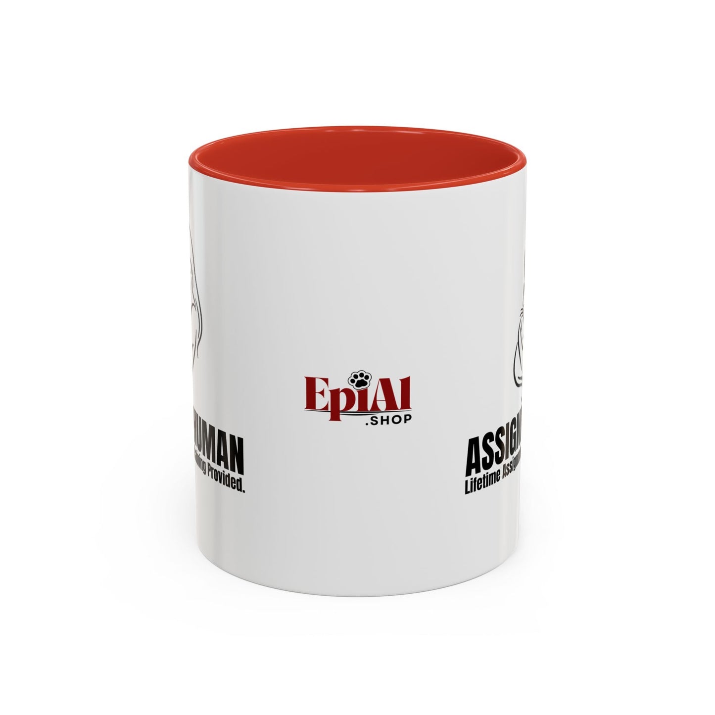 Assigned Human Mug – Cat Coffee Cup
