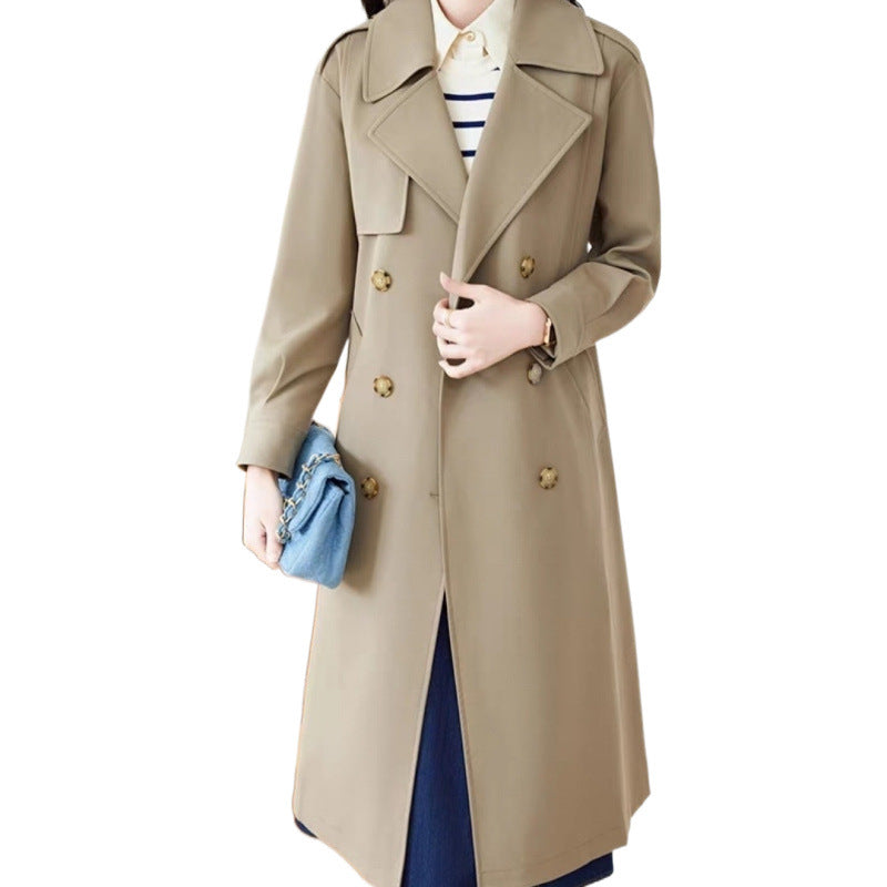 Elegant Mid-Length Trench Coat for Women