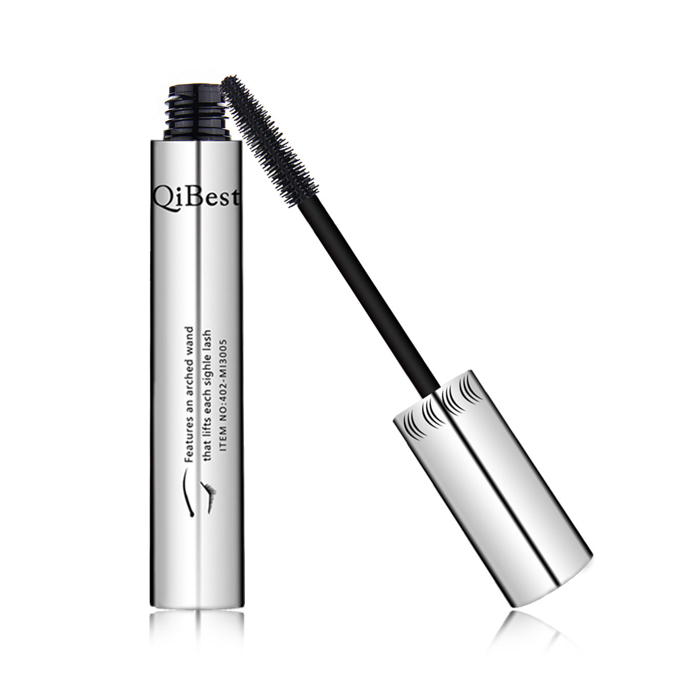 Máscara Qibest Tubo Plateado Big Eye - Resistente al Agua y a Pruebas de Manchas