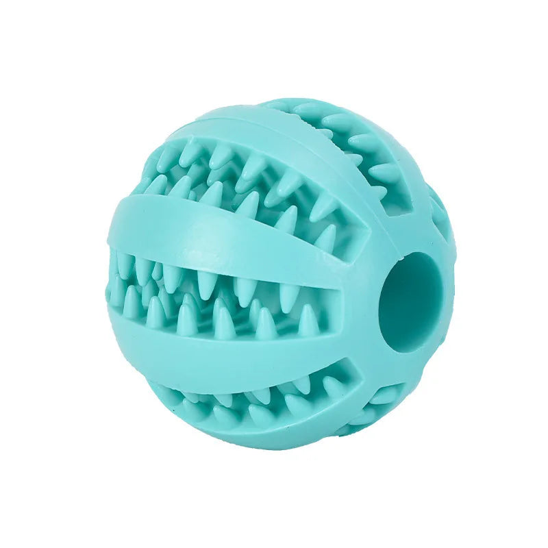 Dog Toy Ball Interactive Rubber Balls Puppy Chewing Toys Pet Tooth Cleaning Ball Cats Pets Food Treat Feeder Silicone Balls Toy - Korvel