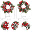 Christmas wreath desktop home decoration simulation pine cone ornament Christmas flower candle holder - Korvel