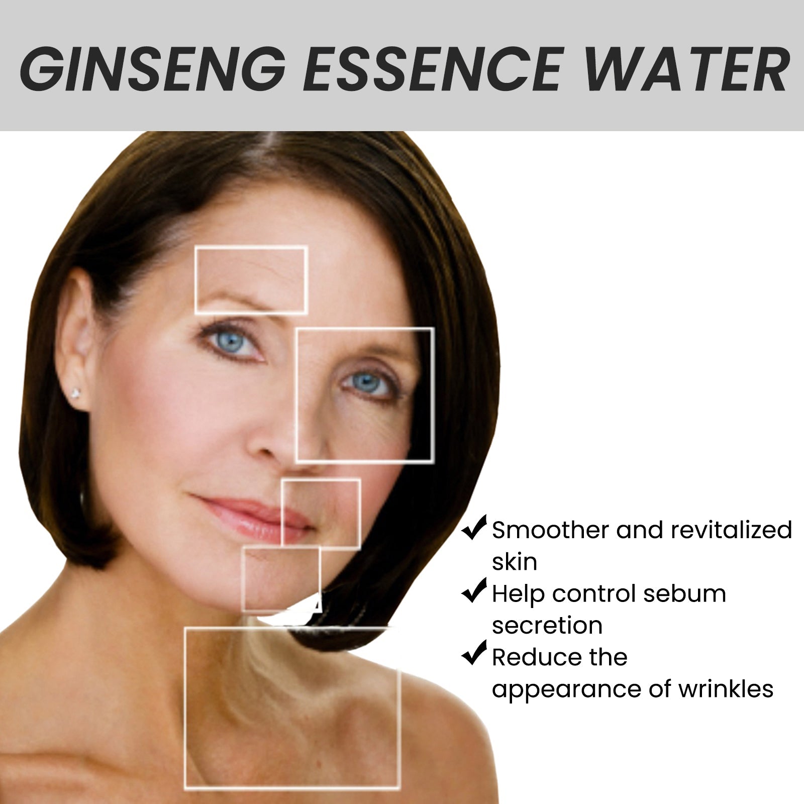 Ginseng Essence Water: Brightens The Complexion, Moisturizes And Repairs Dull Skin, Lightens Fine Lines, And Anti-Wrinkle Serum - Korvel