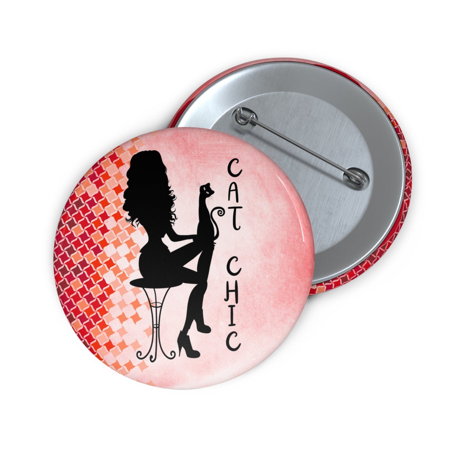 Chic Cat Chic Pin Buttons - Accesorios Elegantes