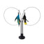Suction cup cat toy stick that can be attached and held with steel wire multi head interchangeable cat toy and pet supplies - Korvel