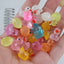 Resin luminous cartoon three-dimensional cute cartoon duck DIY car ornament keychain micro landscape hair clip decoration - Korvel