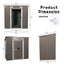 6ft x 4ft Premium Outdoor Metal Storage Shed