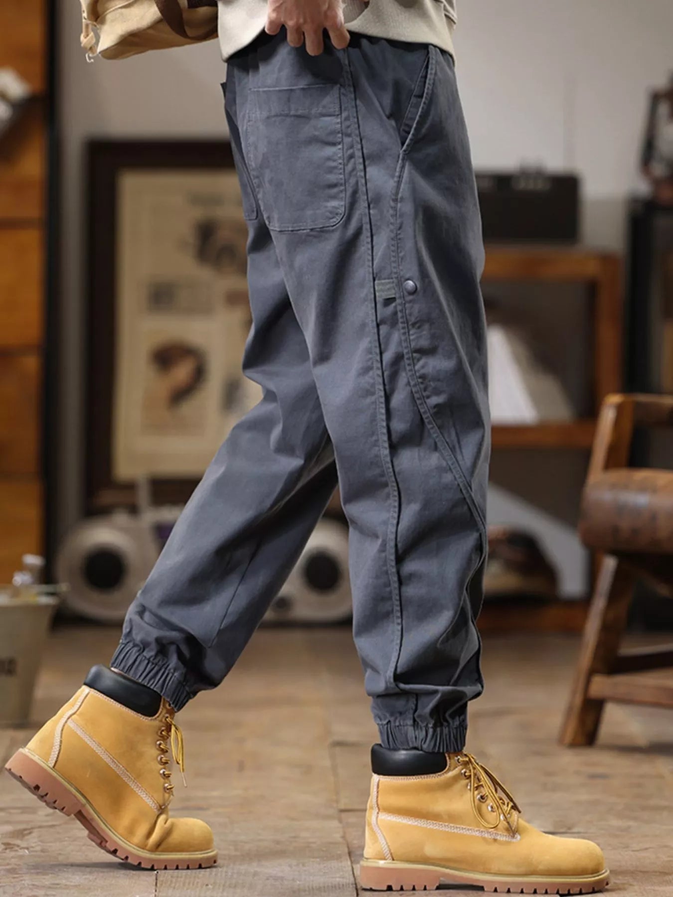 Men's Plus Size Drawstring Jogger Pants