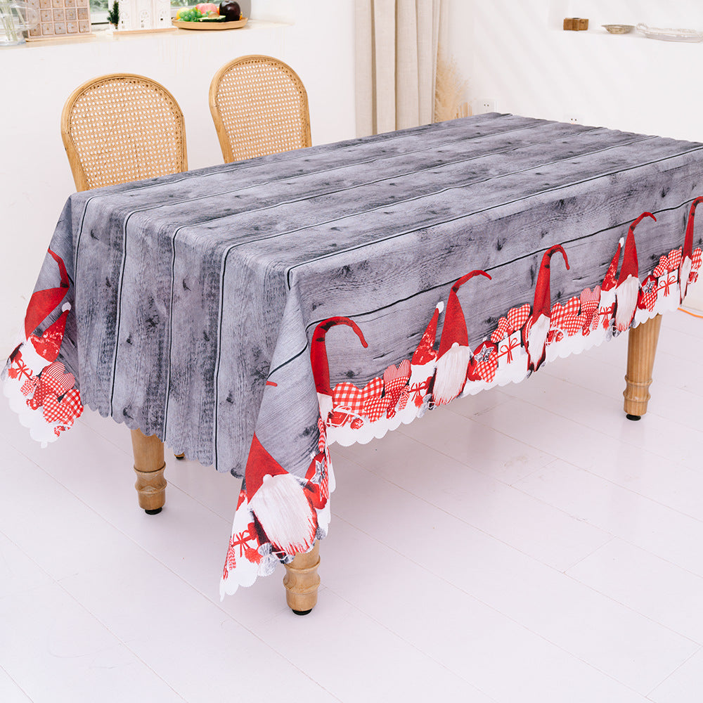 Christmas Decoration Creative Christmas Printed Tablecloth Table Flag Christmas Desktop Decoration Supplies - Korvel