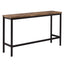 TOPMAX Counter Height Extra Long Dining Table Set with 3 Stools Pub Kitchen Set Side Table with Footrest Brown - Korvel