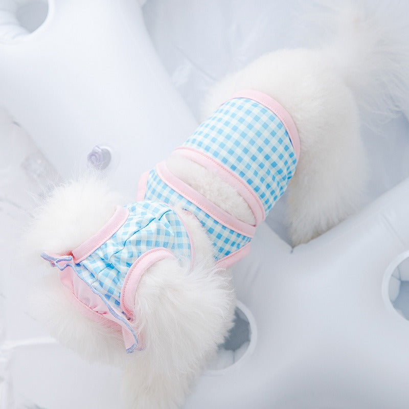 Stylish Pet Swimsuit with Cap for Cats and Dogs