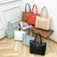 Bolso Tote de Gran Capacidad con Relieve de Diamante