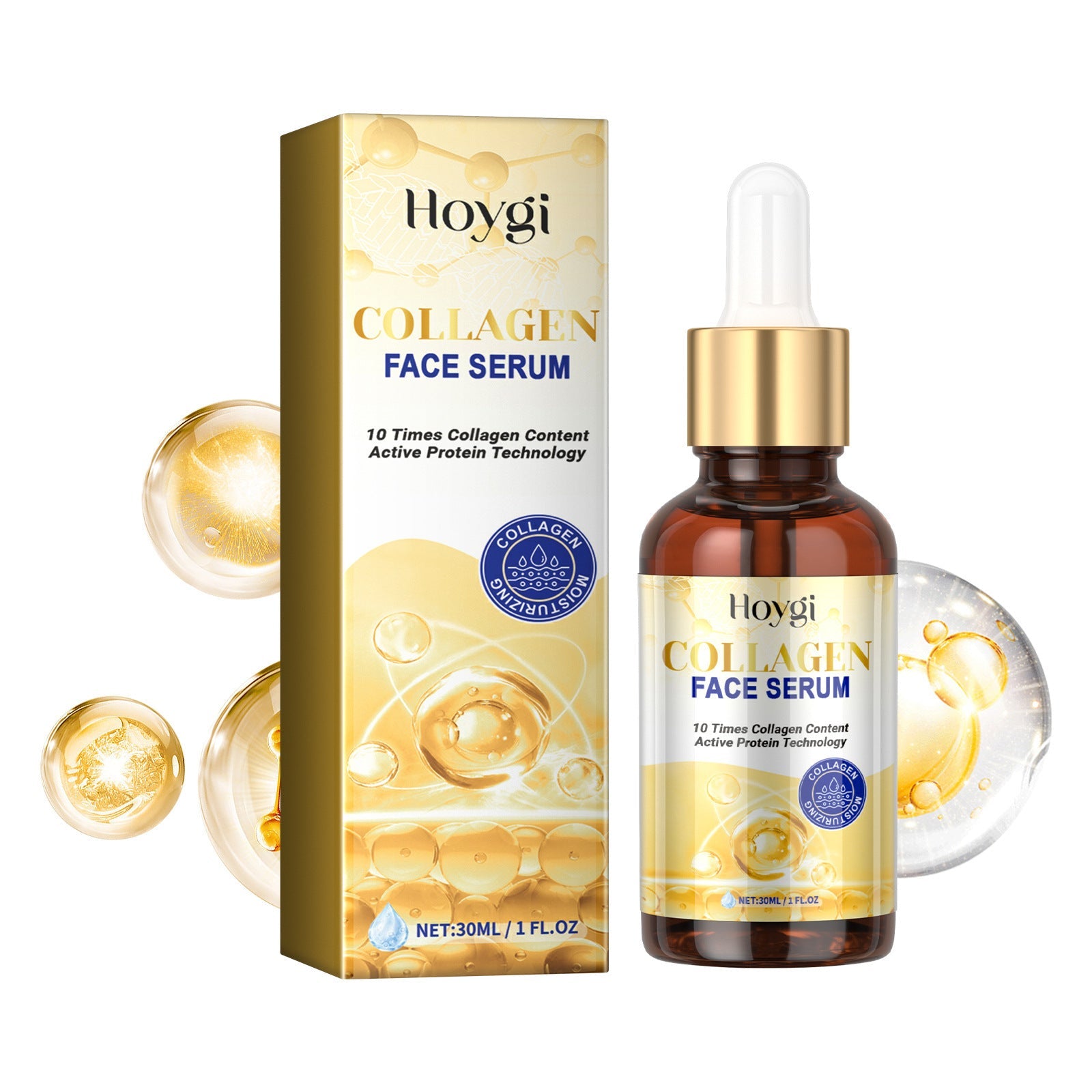 Collagen Face Serum, Moisturizing, Moisturizing And Firming Facial Skin, Cleaning, Anti-Wrinkle, Anti-Aging Eyes - Korvel