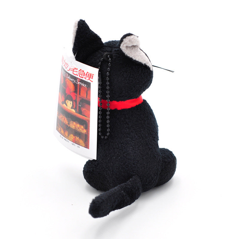 Livraison à domicile de la sorcière : Poupée pendentif en peluche petit chat noir