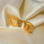 18K Gold-Plated Stainless Steel Stud Earrings - Korvel